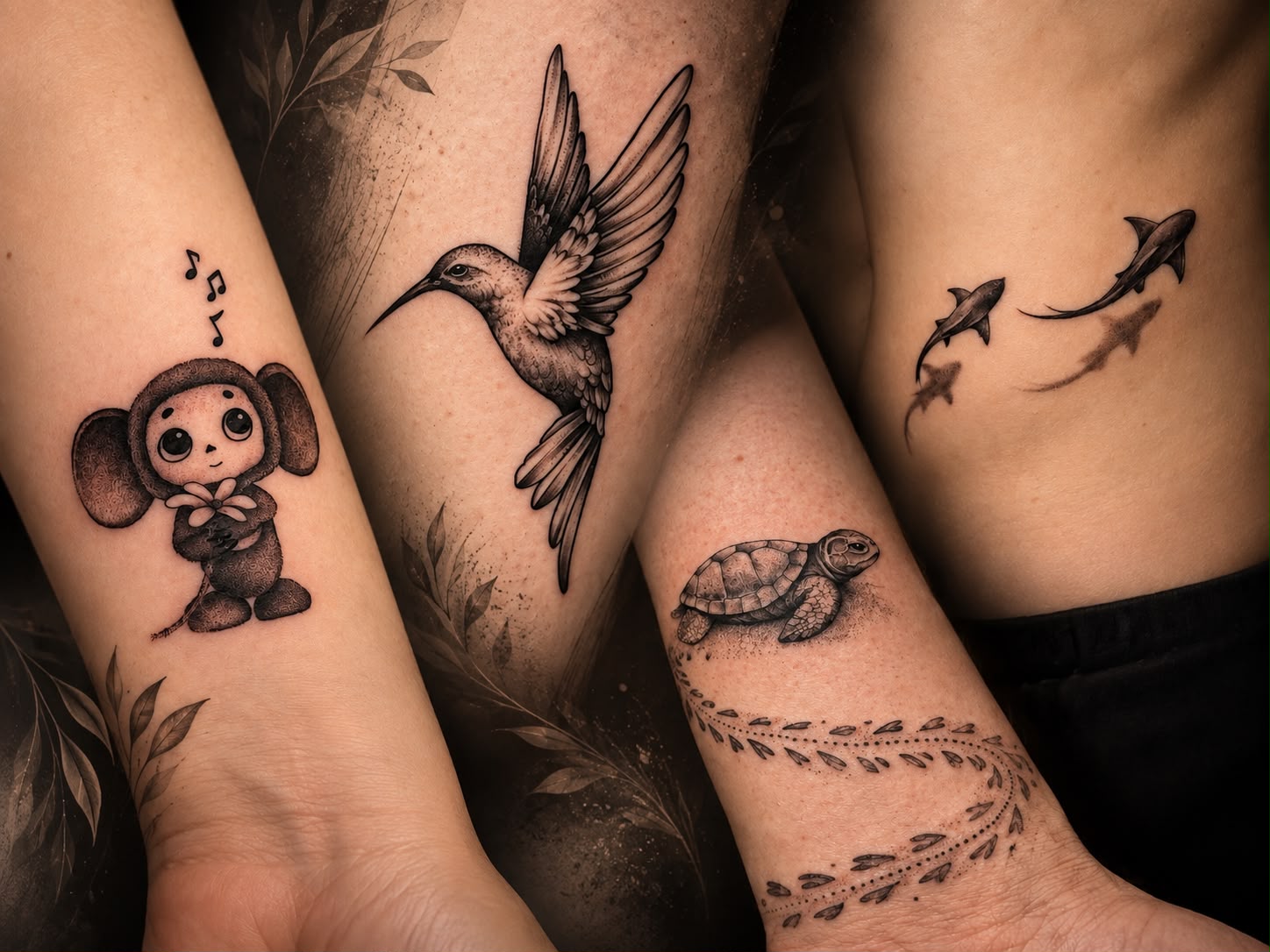 Fine line & dot work tattoos
